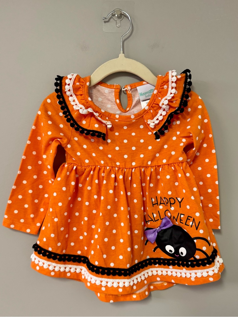 Polka Dot 'Happy Halloween' Dress